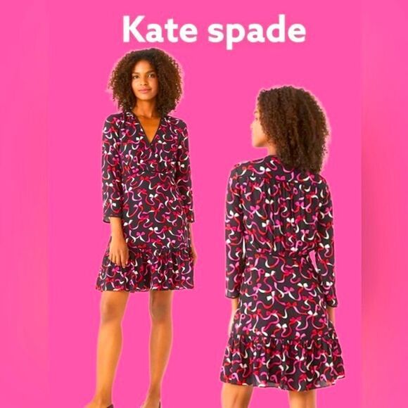KATE SPADE NWT RIBBON DRESS SIZE 6 - Picture 6 of 12